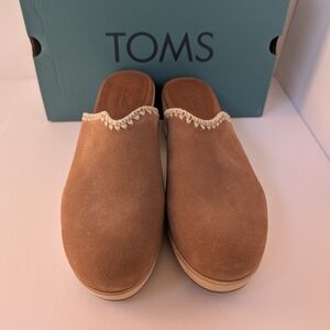 Toms Brown Suede Mules